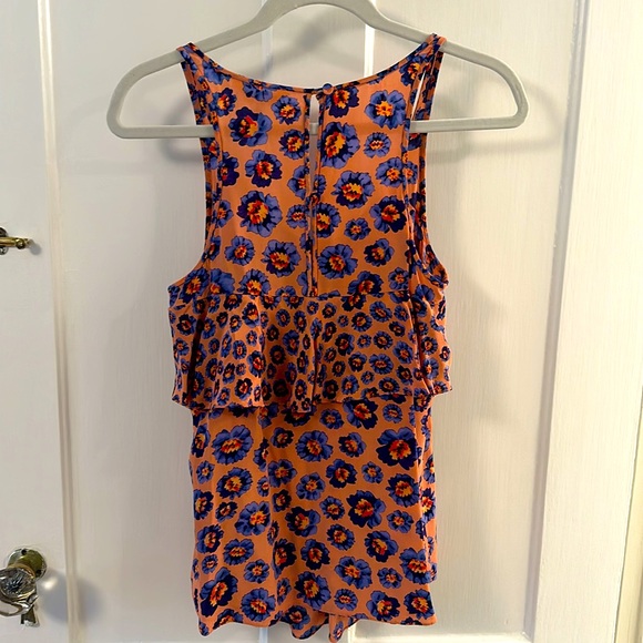 Rebecca Taylor Flutter Top Silk Tank. Size 2 - Picture 4 of 4